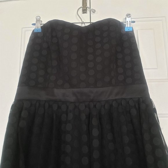 White House Black Market - Polka dot tulle strapless dress - Size 12 - Picture 11 of 16